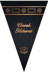 Slinger - Umrah Mubarak (zwart/goud)